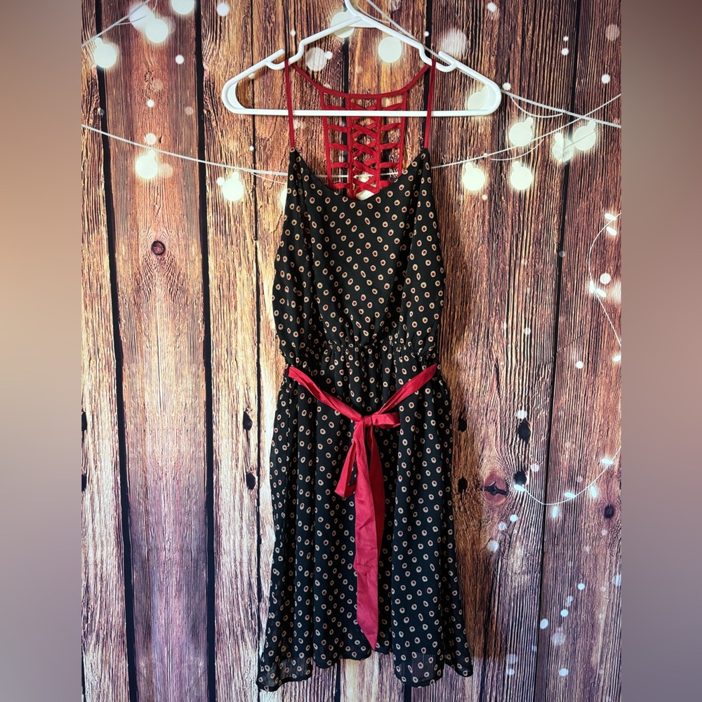 Ya Los Angeles Black and Red Dress